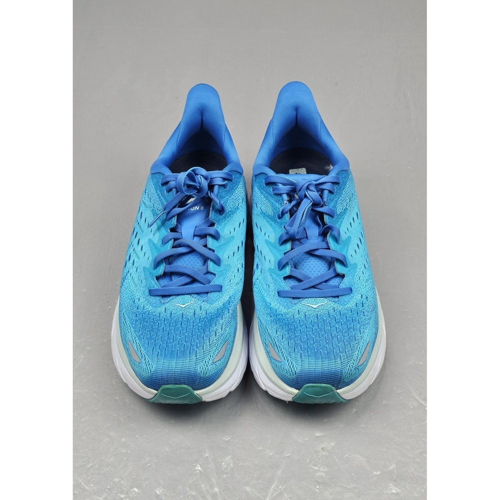 Hoka One One Clifton 8 Running Shoes Mens 12D 1119393-IBSB Blue Comfort Sneakers - Picture 2 of 8